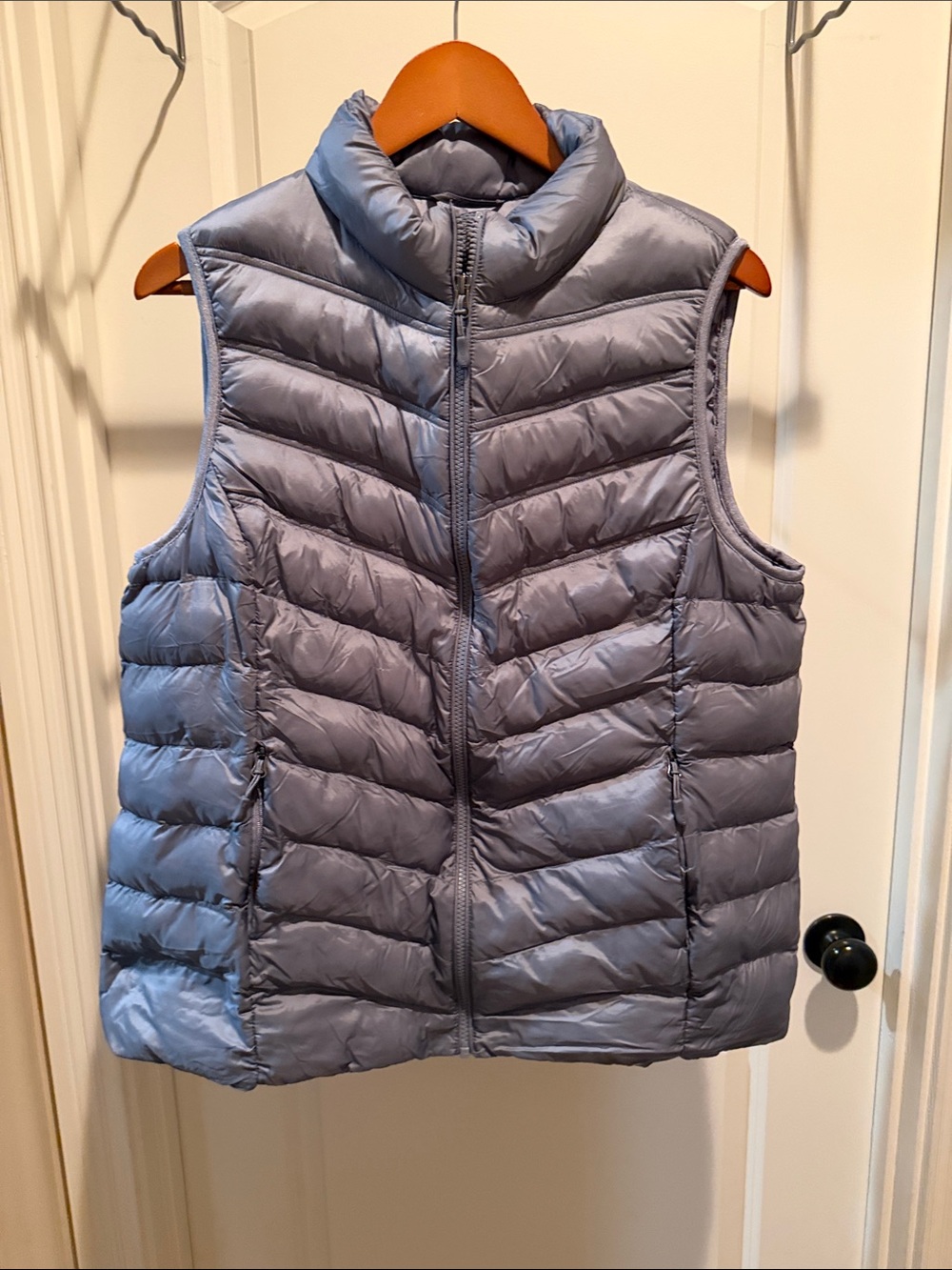 32 Degrees Light Blue Quilted Packable Puffer Vest - Women